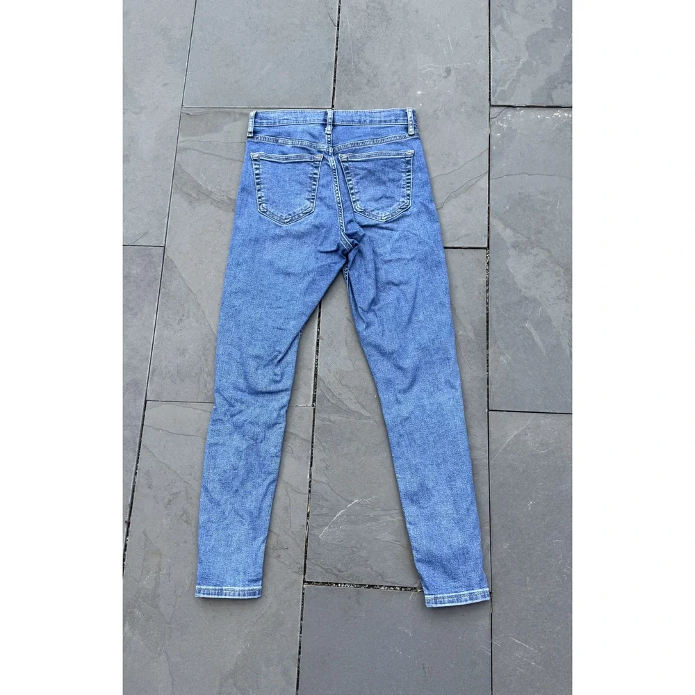 Top Shop Jamie Jeans 26X30 Distressed‎ medium wash
